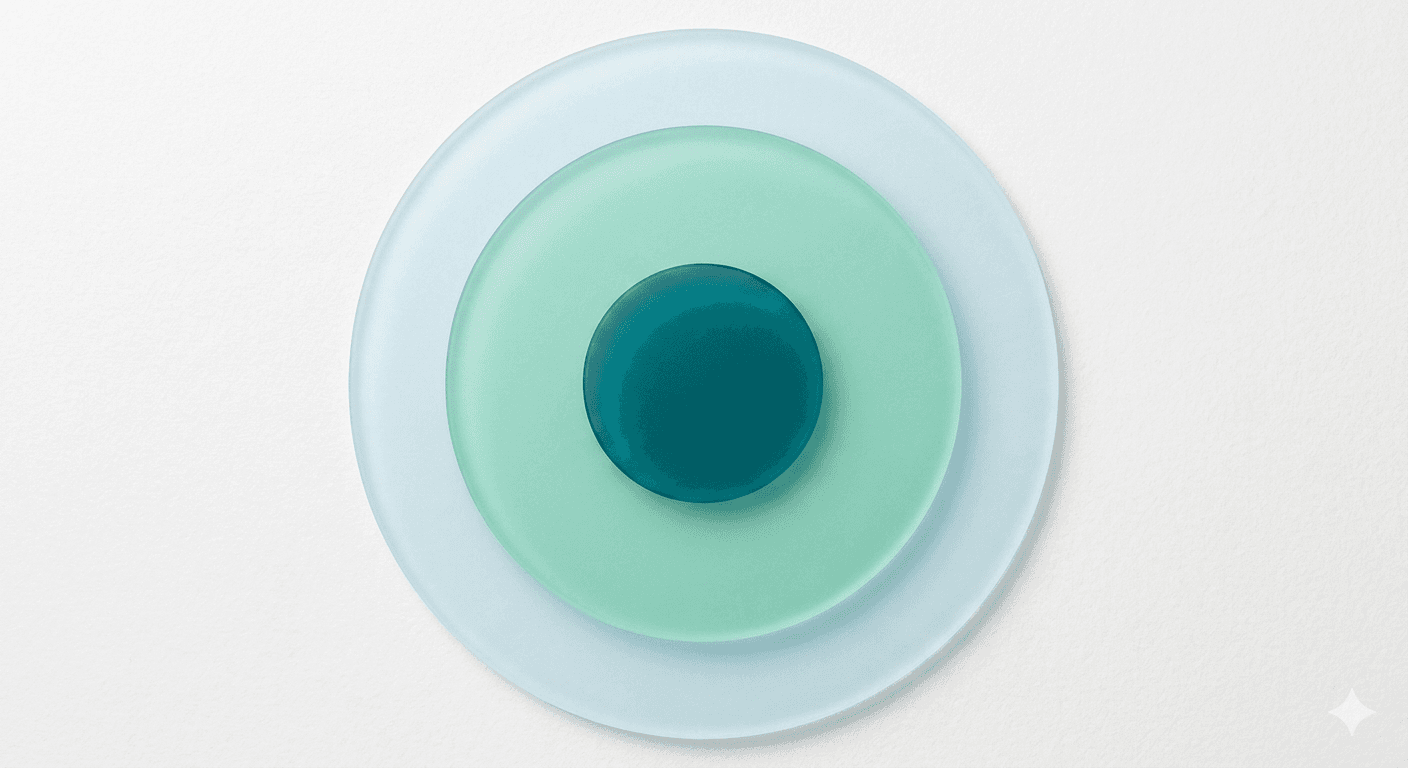 Abstract mint gradient titled More Than Just Recruitment